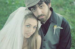 Mysi & Craig’s antiquarian librarian meets Tom Collins wedding
