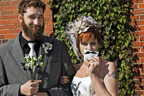 Tasha & Andrew’s fun, elegant, mustache extravaganza wedding