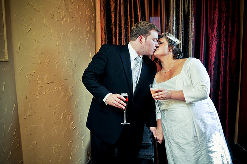 Kelly & Seth’s Sous L’Elephant Rose movie theater wedding