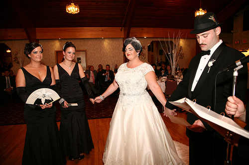 Jennifer & Mark’s 1950s, vintage Barbie, Hollywood glamour wedding