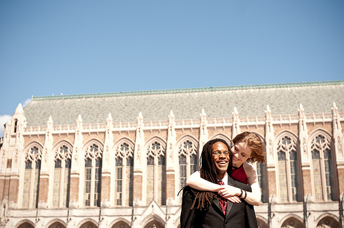 Our gender-neutral wedding at the University of Washington