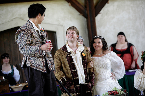 Christa & Christopher’s Renaissance garden wedding
