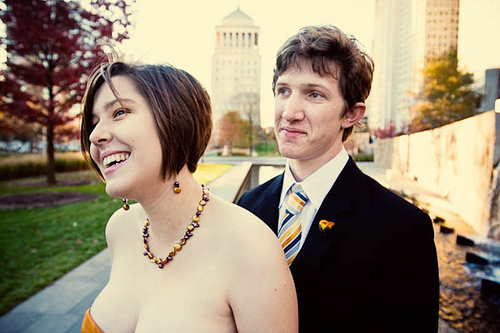 Anne & Andrew’s colorful, secular, swing dance wedding
