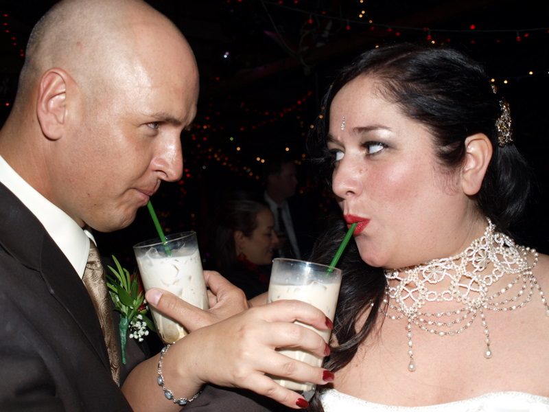 Felicia & Andre’s Christmas lover’s burlesque wedding