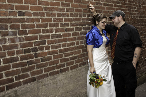 A crafty potluck wedding