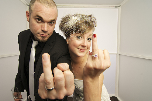 Tricia & Barrett’s floral-free chic art gallery wedding
