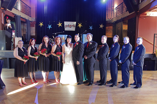 Dana & James’s rock ‘n’ roll tattooed wedding!