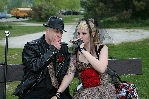 Jenny & Glenn’s punk rockin’ wild wedding celebration