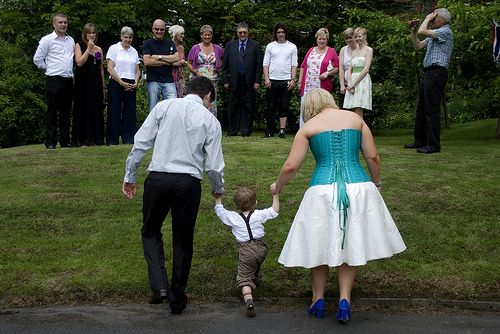 Ruby & Martin’s kid-friendly, homemade garden wedding