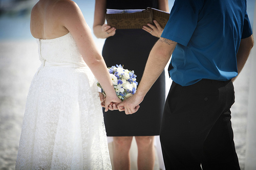 Shaun & Lauren’s Quaker and Buddhist inspired, Seuss-ian beach wedding