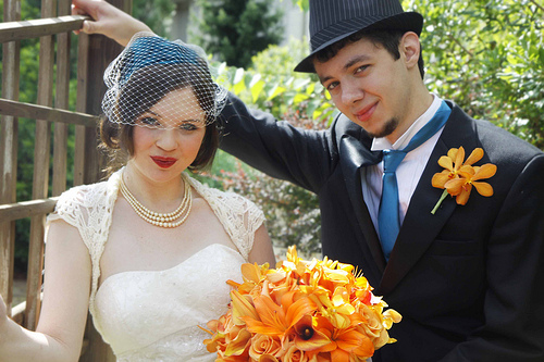 Sarah & Todd’s 1930’s, travel-themed, wine box wedding