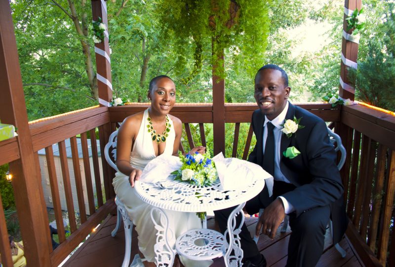 Nikki & Chris’s Jamaican-American, Southern soul backyard wedding