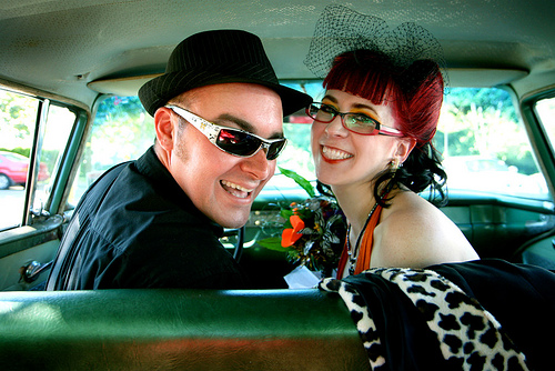 Julia & Kory’s casual rock ‘n’ roll sideshow wedding