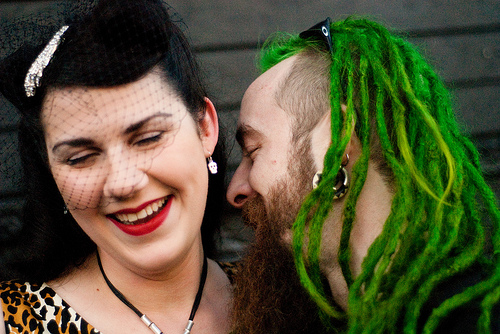 Lisa & Kyle’s zombie apocalypse, punk-rock dance party wedding