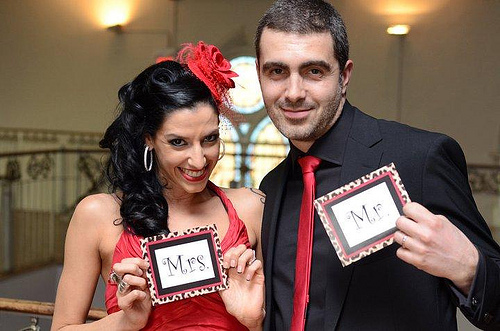 Andrea & Angelo’s rock ‘n’ roll, leopard-print, Italian feast wedding
