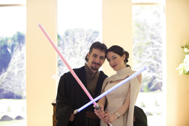 A wookiee boogie Star Wars wedding