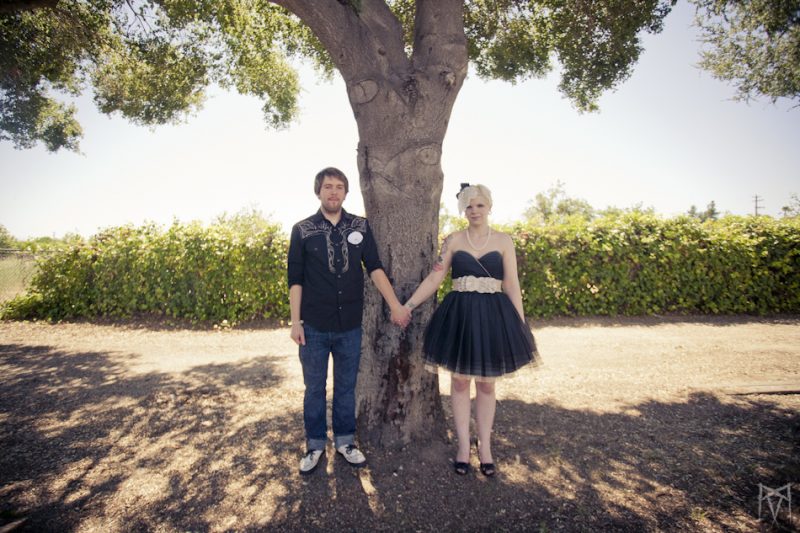 Breana & Caleb’s Elvis-officiated vintage-inspired wedding