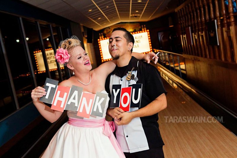Signs, cards, and zombies: 11 “thank yous” for post-wedding warm fuzzies
