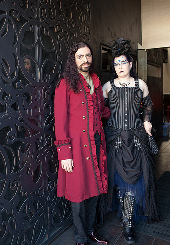 An elegant gothic Iron Chef wedding