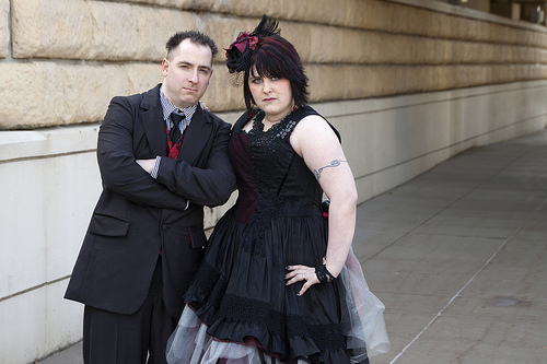 Nicole & Damien’s gothic handfasting Halloween party