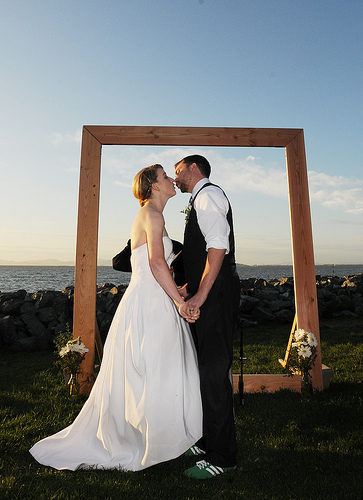 Casey & Adam’s local school-themed wedding