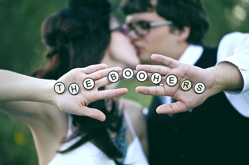 Valery & Jon’s buttons and games sweet tooth wedding