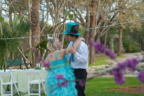 Candyce & Lane’s mad hatter garden tea party wedding