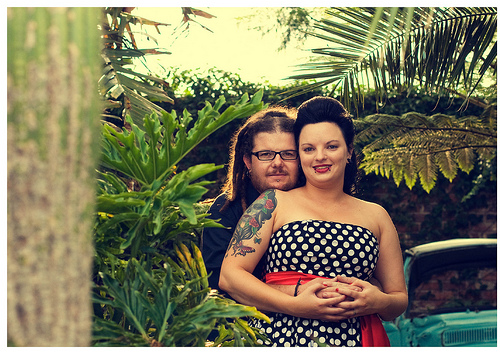 Tarryn & Dylan’s rock ‘n’ roll retro wedding