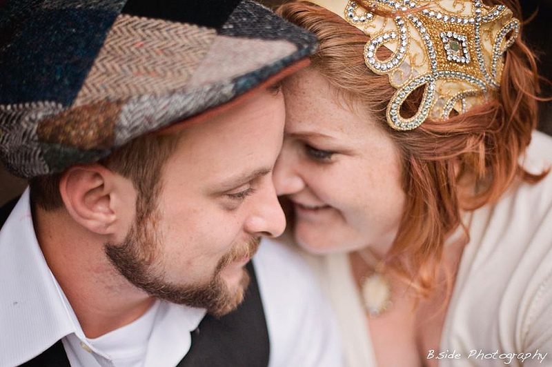 Shannon & Fran’s 1920s era vegan-friendly potluck wedding