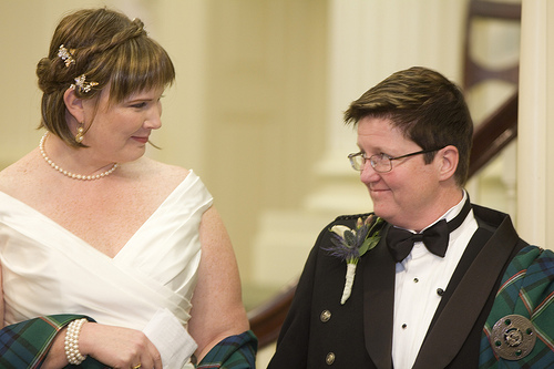 KB & Fran’s eco Celtic “goyish gay” wedding