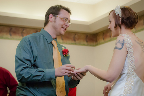 Cory & Joe’s laid-back winter wonderland wedding