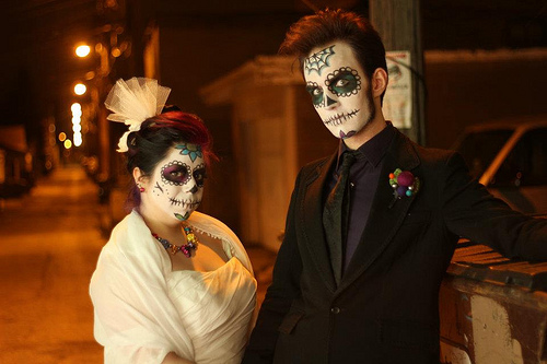 Monica & Anthony’s Mexican-American sugar skull soiree