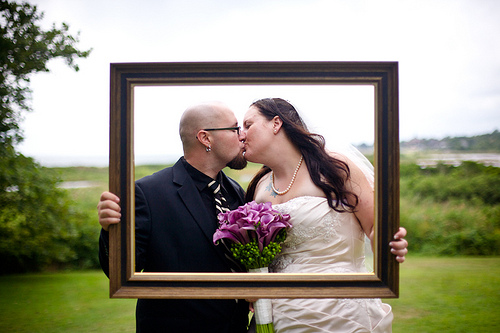 Andrea & Steve’s laid-back Mario-themed budget wedding