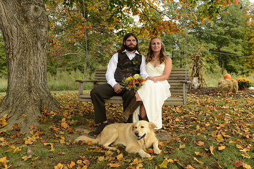 Stacey & Ben’s family farm home-grown wedding