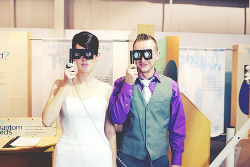Sarah & Patrick’s laid-back space jump wedding
