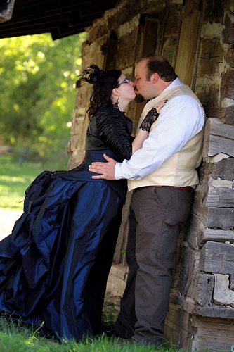 Jessica & Grant’s outdoor Victorian winery wedding