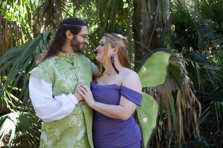 Shauna & Jeff’s faerie tea party swamp wedding
