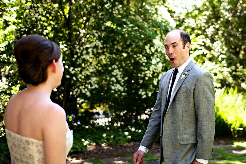 Ack: my fiance saw me in my wedding dress