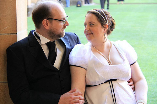 Edwina & Matthew’s Jane Austen meets pop-culture wedding
