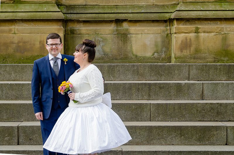 Ebony & Alex’s Mancunian retro sci-fi wedding