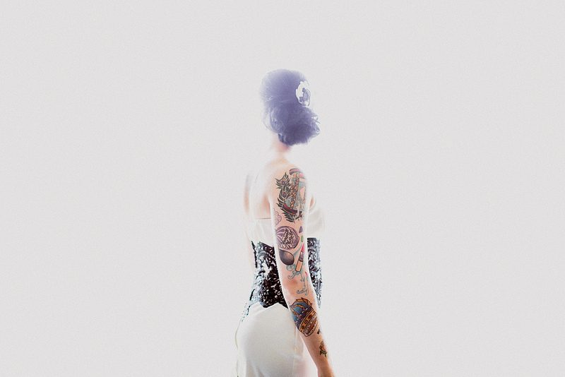 “You’re wearing a dress with sleeves, right?” Choosing to show off your tattoos at your wedding