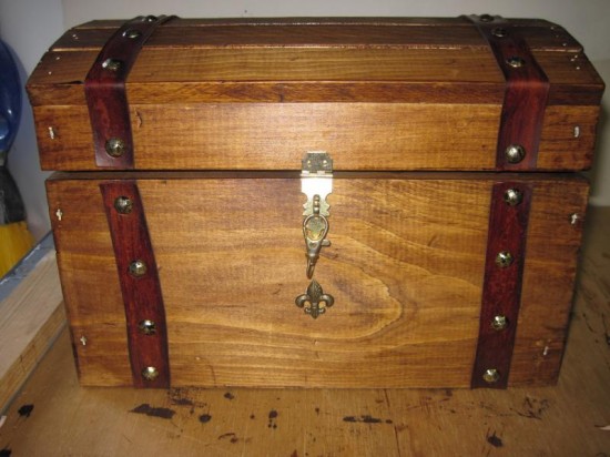 Make your own treasure chest card box