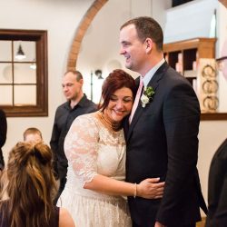 Dunne Hogue LindsayKingPhotography 20170401NicoleKenWedding0931 low - An April Fool's Day surprise pizza parlor wedding Ceremony kiss - An April Fool's Day surprise pizza parlor wedding