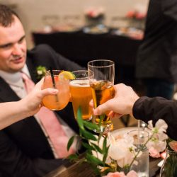 Dunne Hogue LindsayKingPhotography 20170401NicoleKenWedding1058 low - An April Fool's Day surprise pizza parlor wedding Toasting - An April Fool's Day surprise pizza parlor wedding