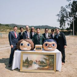 Even wildfires couldn't ruin this redwoods wedding (with the best "cake cutting" EVER!)