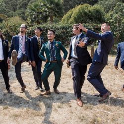 Even wildfires couldn't ruin this redwoods wedding (with the best "cake cutting" EVER!)