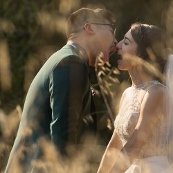 Even wildfires couldn't ruin this redwoods wedding (with the best "cake cutting" EVER!)