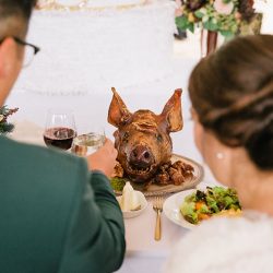 Even wildfires couldn't ruin this redwoods wedding (with the best "cake cutting" EVER!)