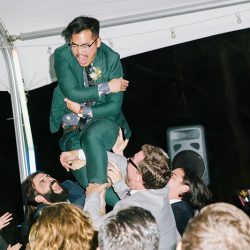Even wildfires couldn't ruin this redwoods wedding (with the best "cake cutting" EVER!)