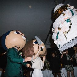 Even wildfires couldn't ruin this redwoods wedding (with the best "cake cutting" EVER!)